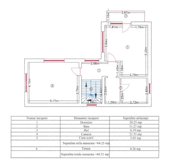 Casă individuală cu 4 camere cu Teren 287 Mp în Florești