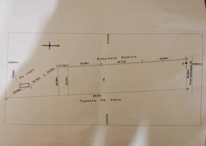 Teren Construcții intravilan de 4440 mp, în Găneasa