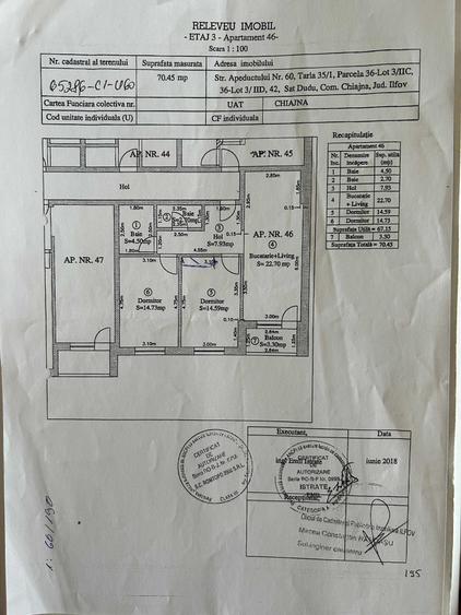 Apartament cu 3 camere decomandat în Chiajna