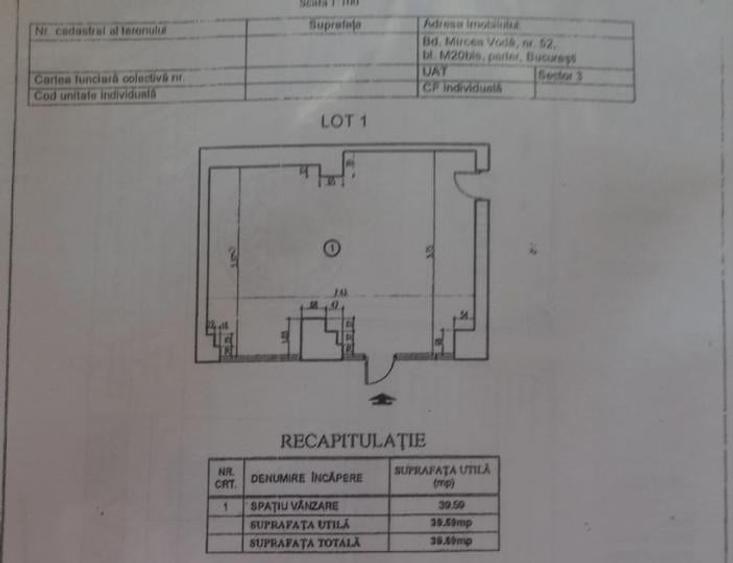 Spațiu comercial, de 40 mp, în Nerva Traian