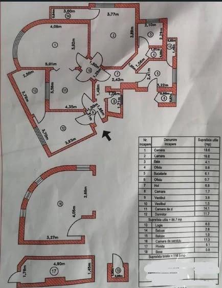 Apartament cu 4 camere decomandat în Cișmigiu