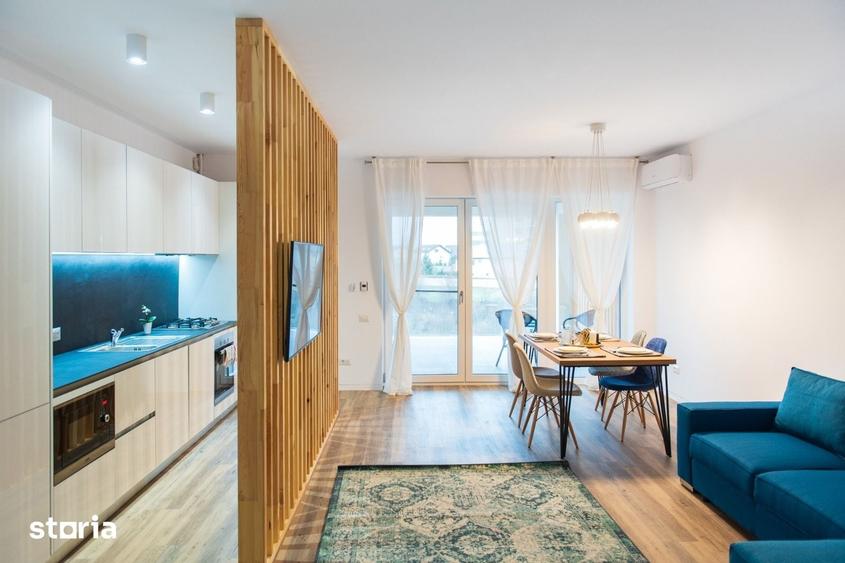 Apartament de 2 camere, 2 bai, parcare, terasa cu vedere spre lac, Pip - 10
