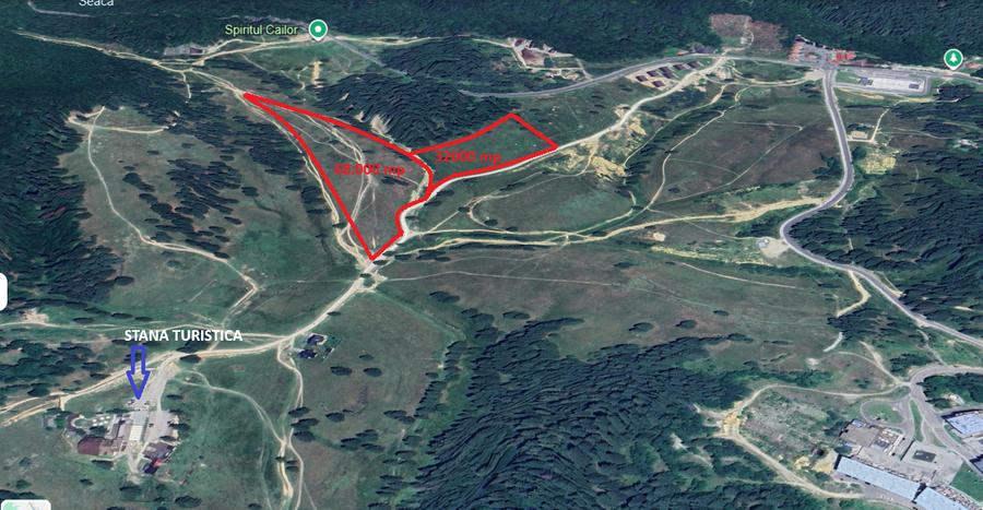 Teren intravilan de 100000 mp, în Poiana Brașov