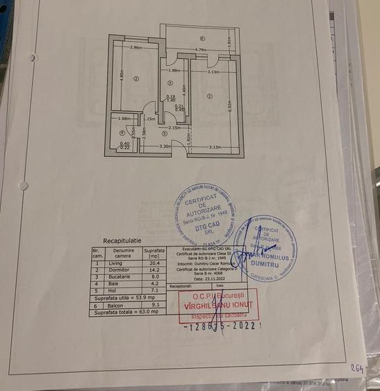 Apartament cu 2 camere decomandat în Titan