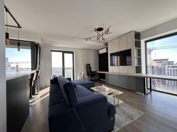 Apartament cu 2 camere semidecomandat, mobilat în Aviației