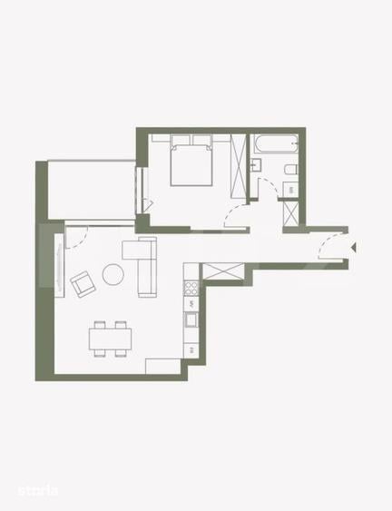 Apartament 2 cam, 58 mp, Ansamblu rezidential de TOP- TVA INCLUS - 5