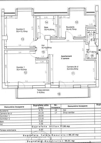 Apartament cu 3 camere semidecomandat în Doamna Ghica