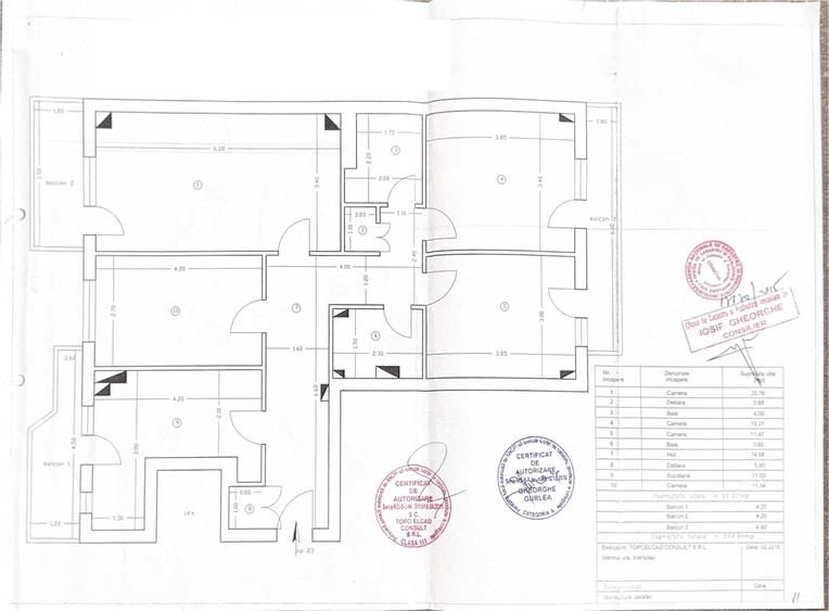 Apartament cu 4 camere decomandat în Central