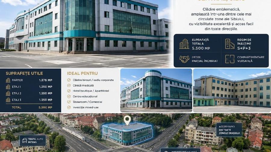 Spațiu comercial, de 5,500 mp, în Central