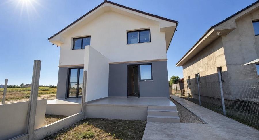 Duplex cu 3 camere cu Canalizare în Giarmata-Vii