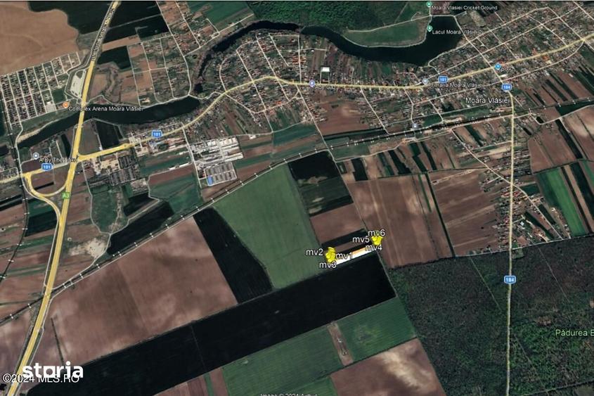 Teren de 11884 mp, în Moara Vlăsiei