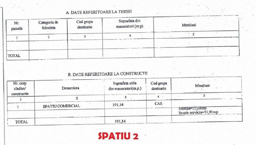 Spațiu comercial, de 191 mp, în Faleza Nord