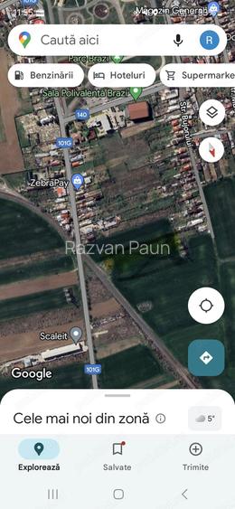 vand teren comuna Brazi