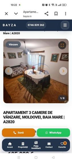 Apartament cu 3 camere decomandat în Central