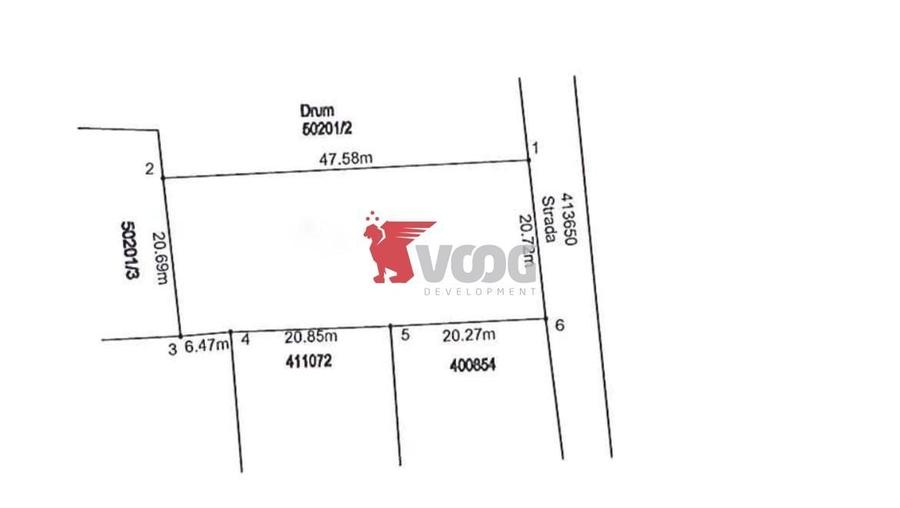 Teren Construcții intravilan de 980 mp, în Săcălaz