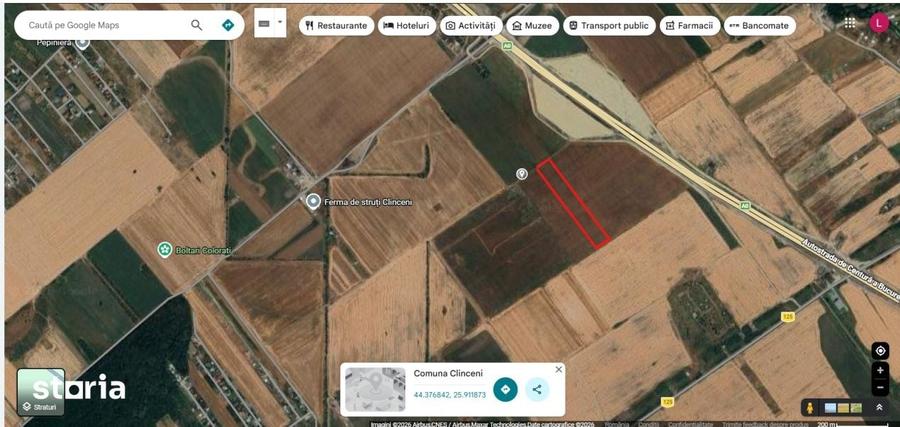 Teren de 9200 mp, în Clinceni
