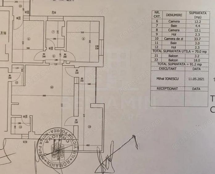3 camere - 91.2mp - etaj 1 - parcare - bloc nou - Romanescu Residence - 10