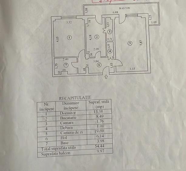 Apartament cu 2 camere decomandat, mobilat în Călărași