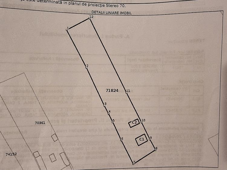 Casă cu 2 camere cu Teren 2000 Mp în Petrești