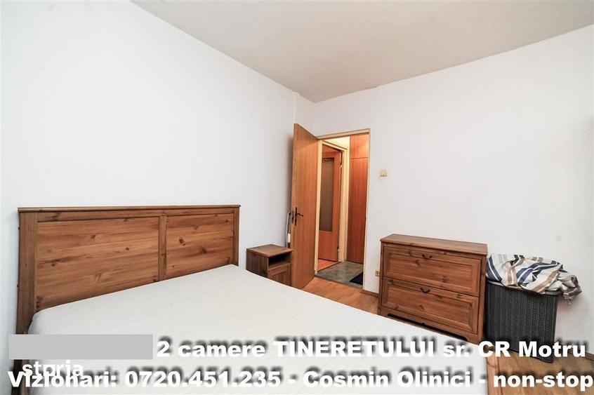 Apartament cu 2 camere semidecomandat în Tineretului