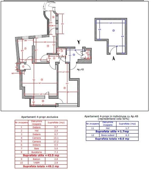 Apartament cu 2 camere decomandat în Cantemir