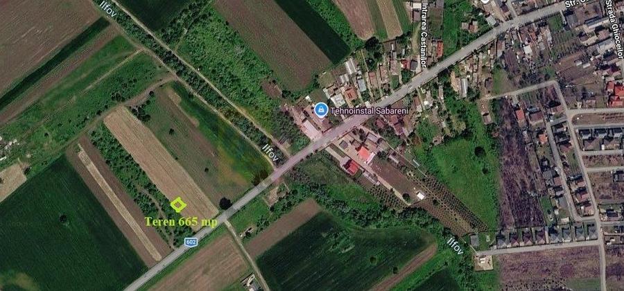 Teren Construcții intravilan de 665 mp, în Săbăreni