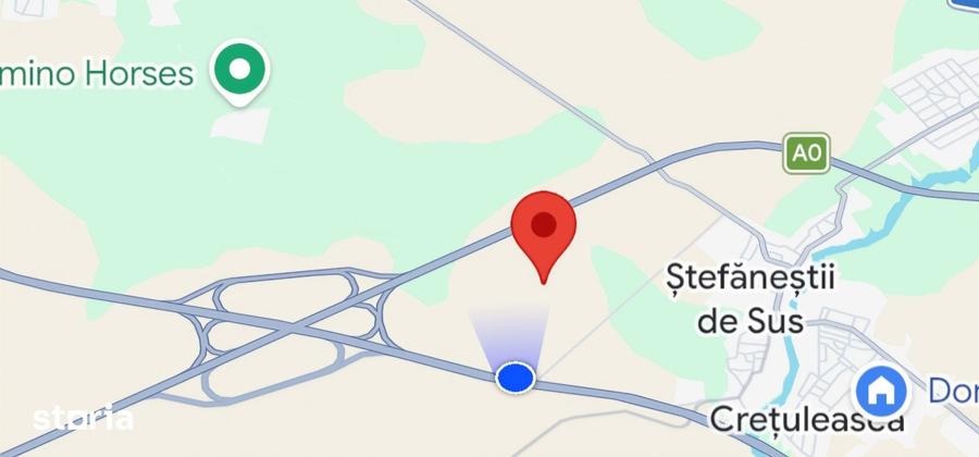 Teren de 2600 mp, în Ștefăneștii de Jos