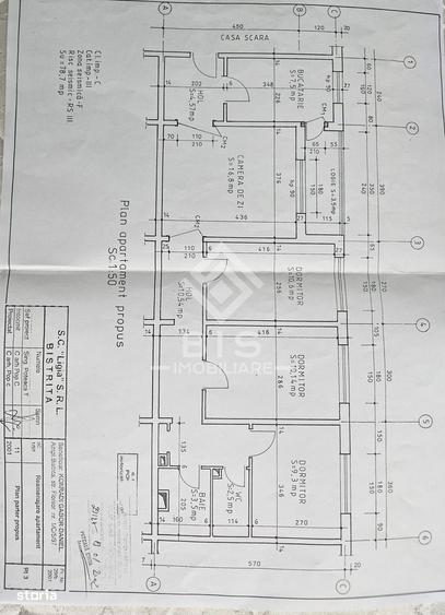 Apartament cu 4 camere decomandat în Central