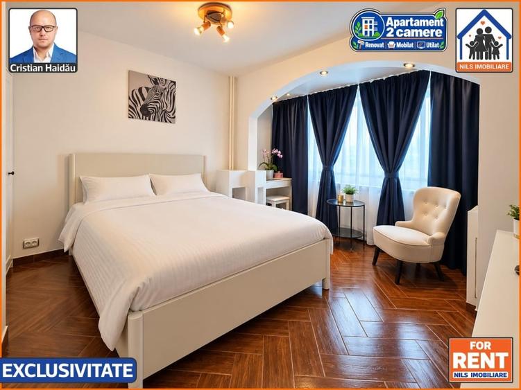Apartament / Birou | 2 camere | Renovat | Mobilat | Utilat | Tineretul - 3