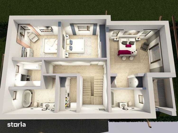 Casă cu 5 camere cu Teren 413 Mp în Central