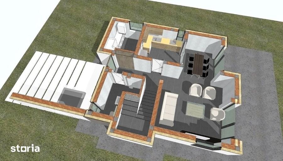 520mp teren!CANALIZ!VATA BAZALTICA de 12!Vila 4 camere, Valea Lupului - 4