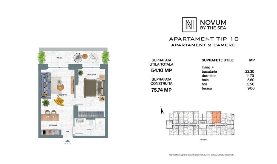 2 camere Olimp Novum by the Sea Residences - 5
