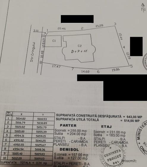 Casă individuală cu 5 camere cu Canalizare în Central