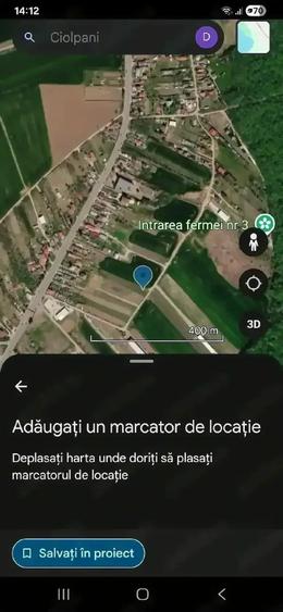 Teren de 3000 mp, în Ciolpani