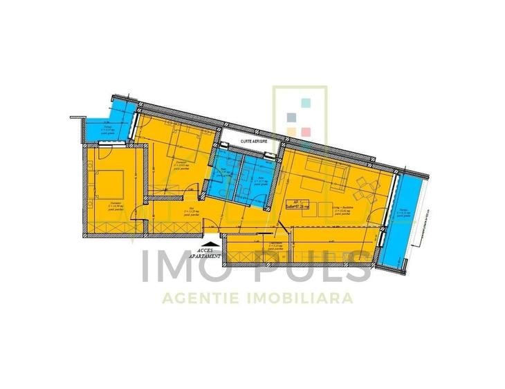 Apartament cu 3 camere decomandat în Giroc
