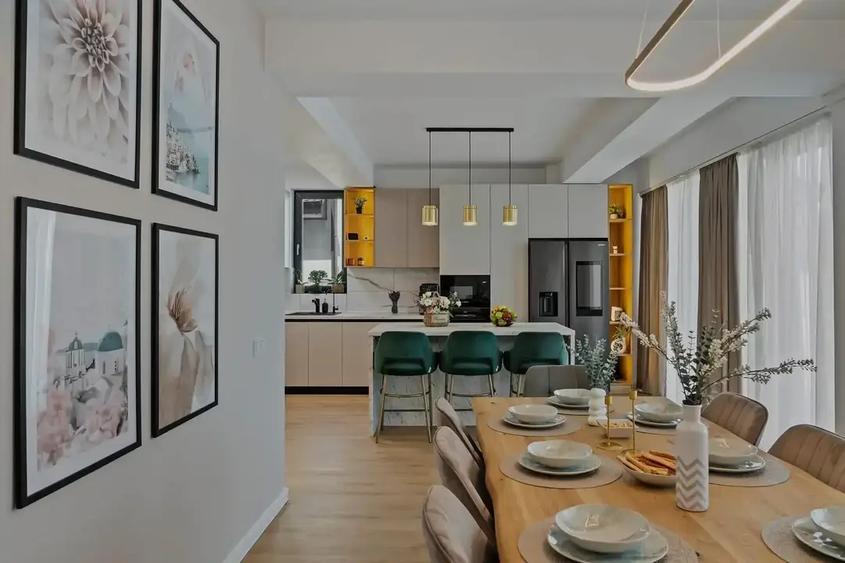 Penthouse cu 2 camere decomandat în Tunari