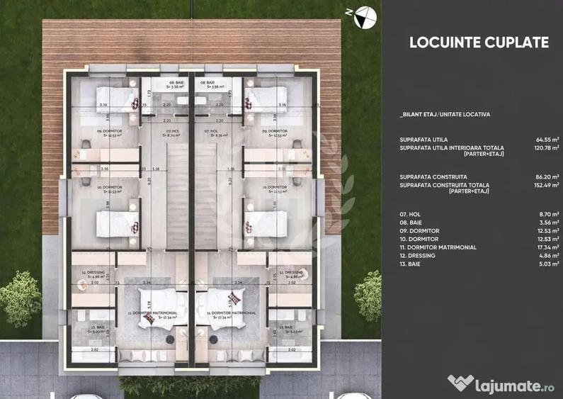 Casă cu 4 camere cu Teren 260 Mp în Balotești