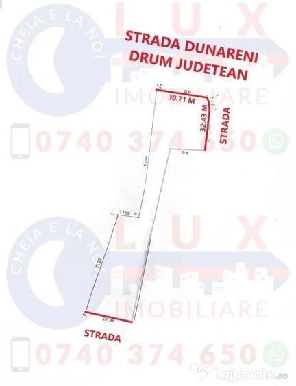 ID 7778 Teren INTRAVILAN in Dunavatu de Jos la DRUMUL JUDETEAN - 2