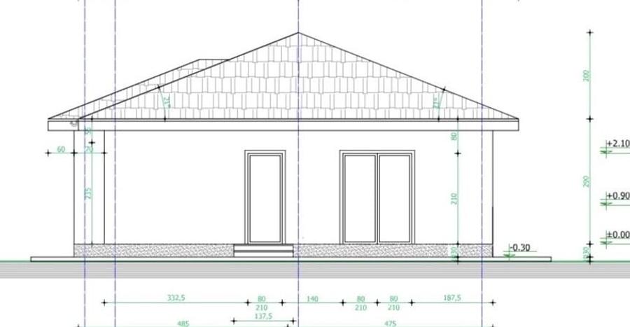 Casă cu 3 camere în Bălăceanca