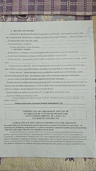 Teren Construcții intravilan de 1383 mp, în Bolintin-Deal