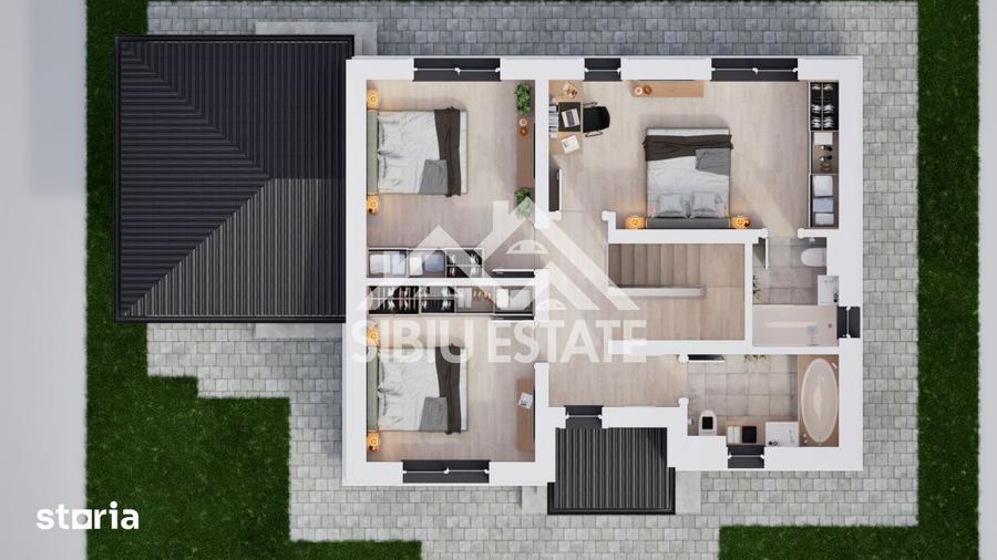 Casă cu 5 camere cu Teren 469 Mp în Central