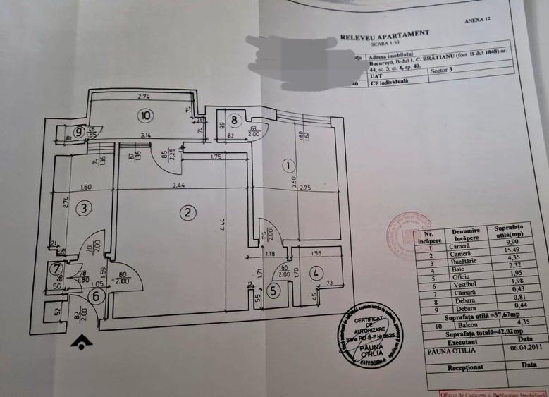 Apartament semidecomandat în Centrul Istoric