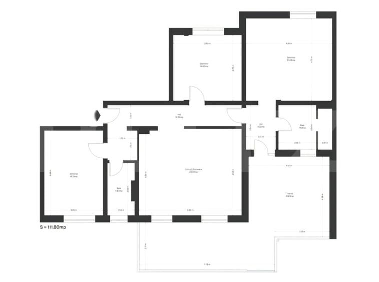 Apartament cu 4 camere decomandat în Ghirodei