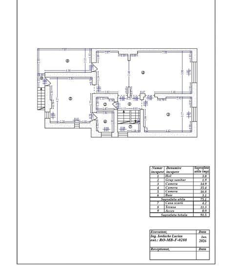 Închiriere Apartament etaj 1 și Mansarda, strada Barbu Văcărescu - 9