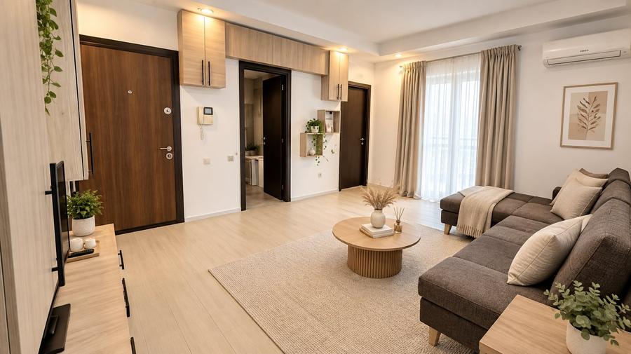 Apartament cu 2 camere decomandat, mobilat în Ștefăneștii de Jos