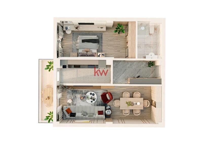 Apartament cu 2 camere în Uricani