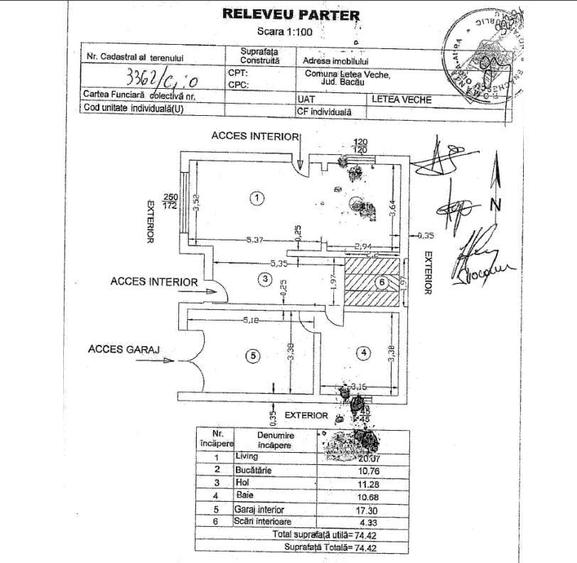Casă cu 4 camere cu Teren 400 Mp în Letea Veche