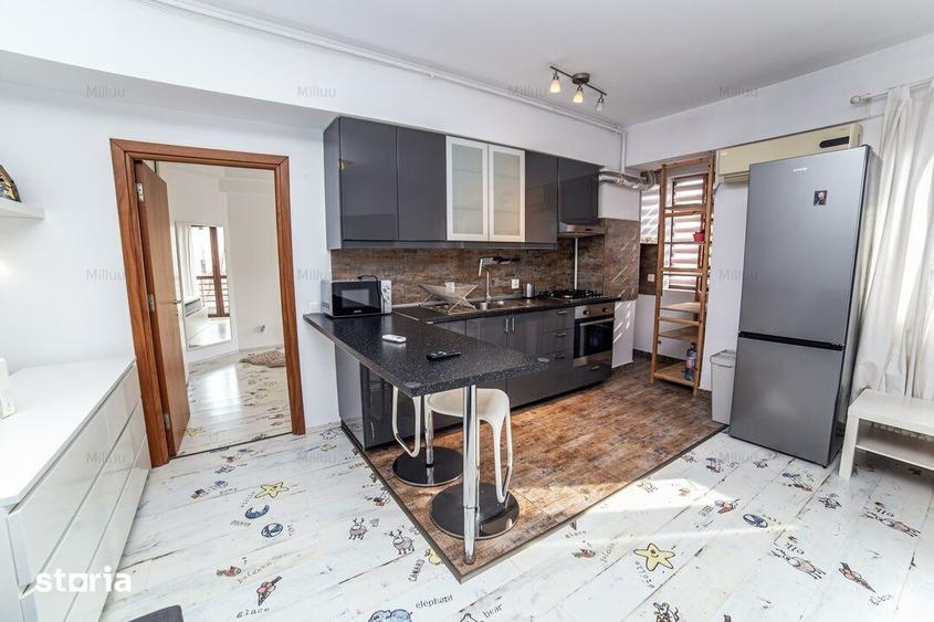 Apartament cu 3 camere semidecomandat, mobilat în Dămăroaia