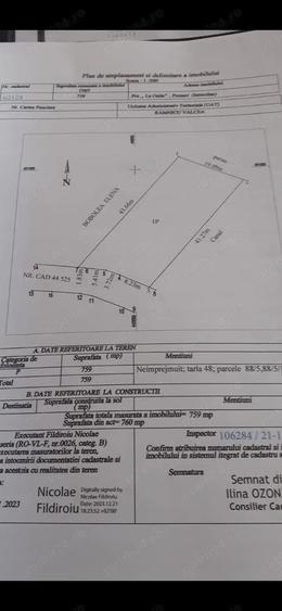 Teren de 758 mp, în Central