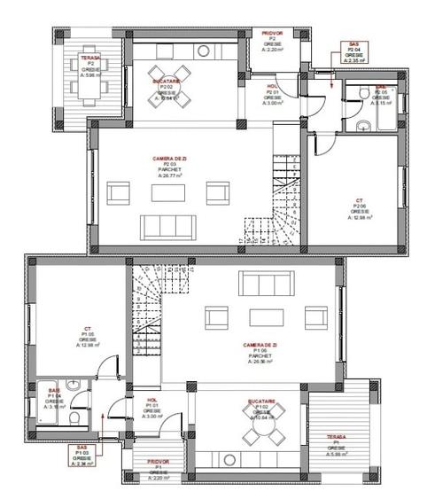 Duplex cu 5 camere cu Garaj în Feleacu